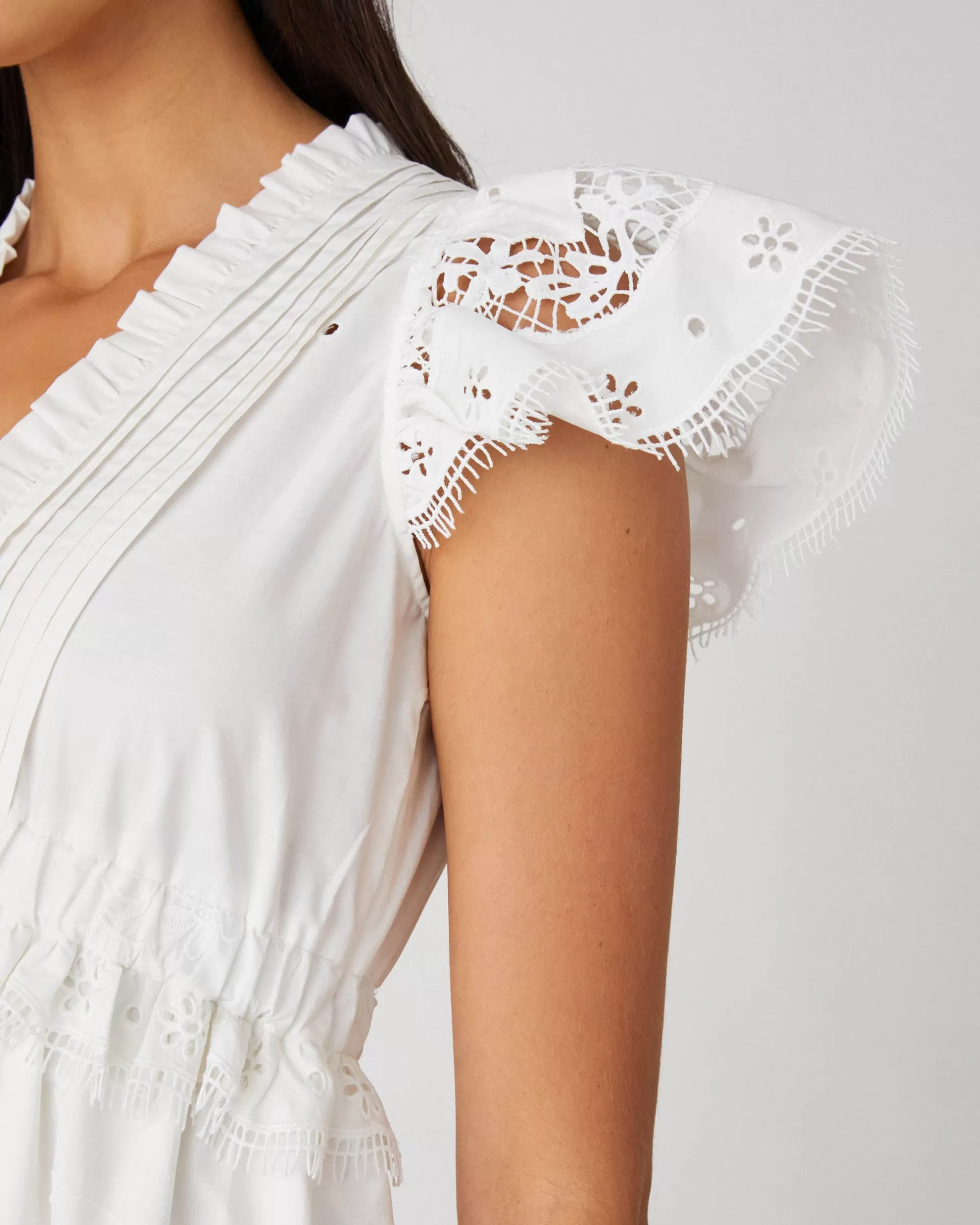 Discount Shoshanna Varah Dress Optic White